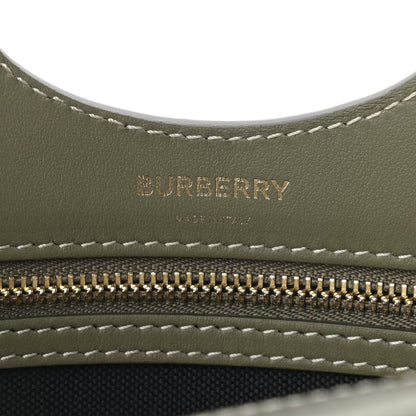 Burberry Canvas Calfskin Horseferry Print Mini Pocket Bag Dark Fern Green 8 of 9