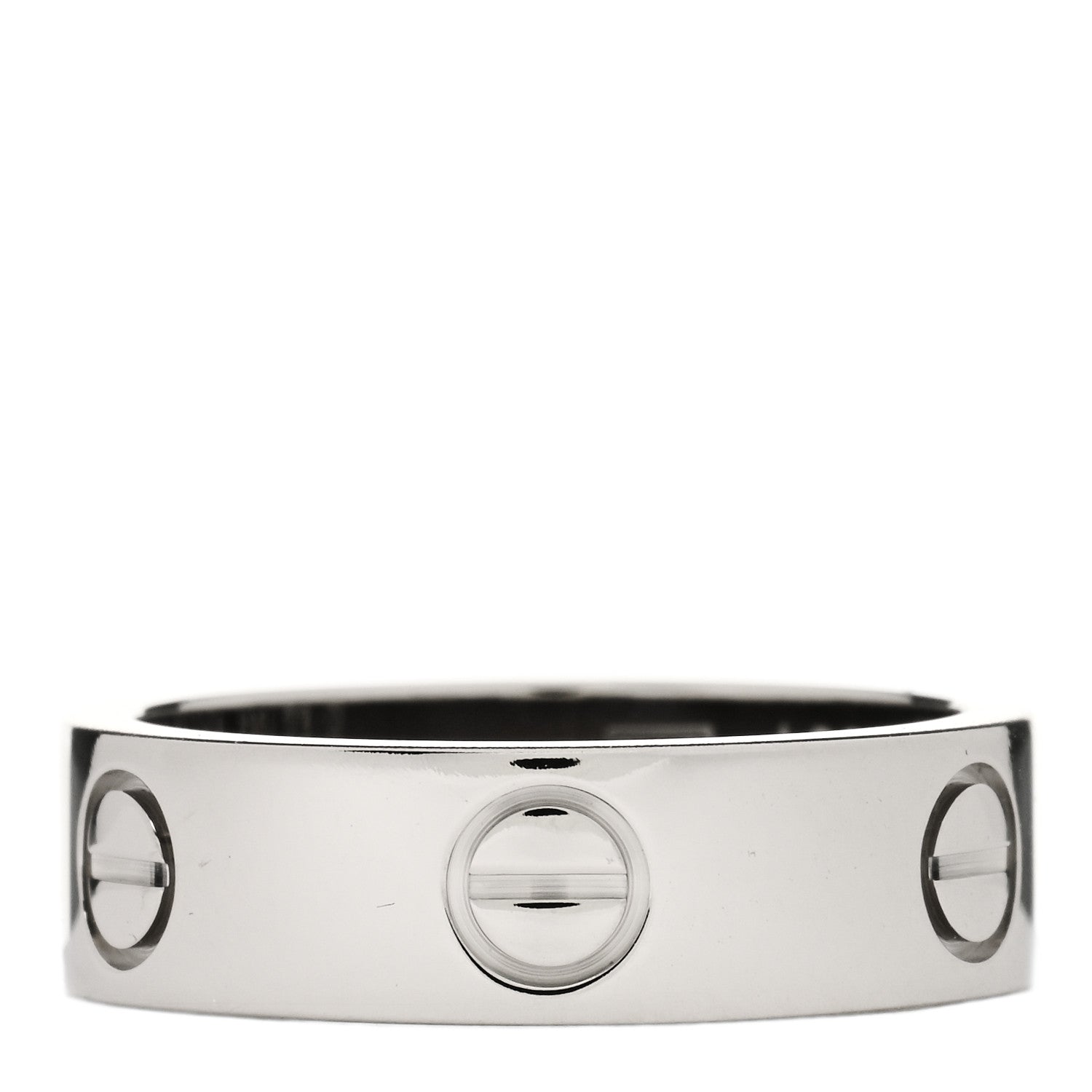 Cartier 18K White Gold 5.5mm LOVE Ring 52 6 1 of 4