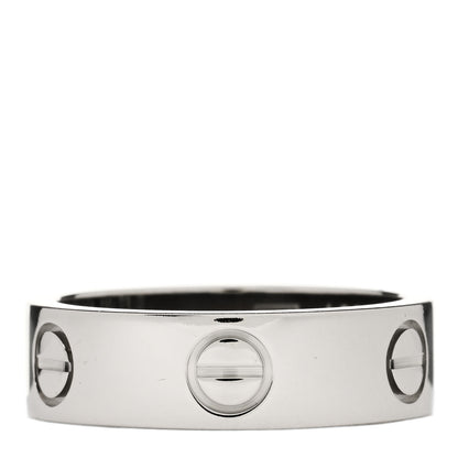 Cartier 18K White Gold 5.5mm LOVE Ring 52 6 1 of 4