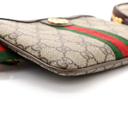 Gucci GG Supreme Monogram Web Ophidia Utility Belt Bag 85 34 Beige Ebony New Acero 11 of 15