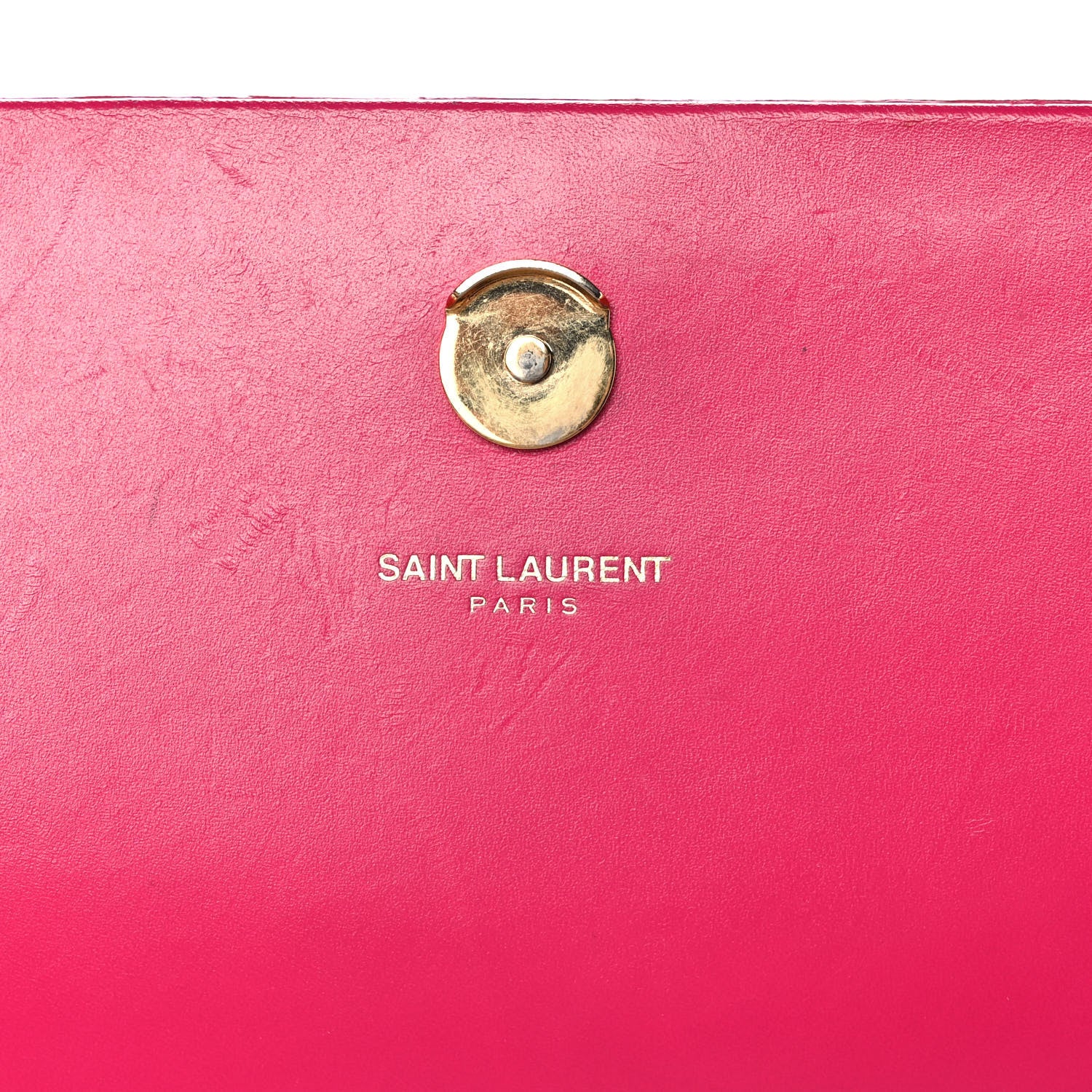 Saint Laurent Smooth Calfskin Medium Classic Monogram Kate Tassel Satchel Fuchsia 6 of 11