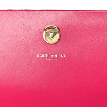 Saint Laurent Smooth Calfskin Medium Classic Monogram Kate Tassel Satchel Fuchsia 6 of 11