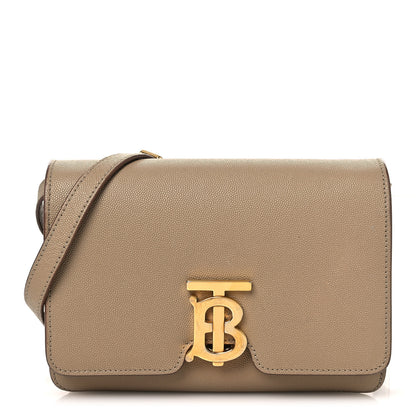 Burberry Grained Calfskin Small TB Bag Oat Beige 1 of 14
