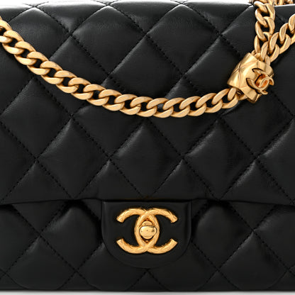 Chanel Lambskin Quilted Medium Pillow Crush Flap Bag Black 8 of 11