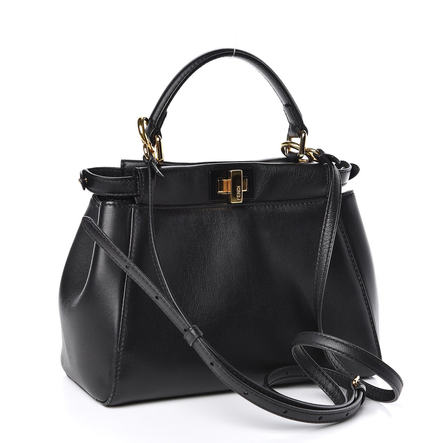 Nappa Monster Eyes Mini Peekaboo Iconic Satchel Black