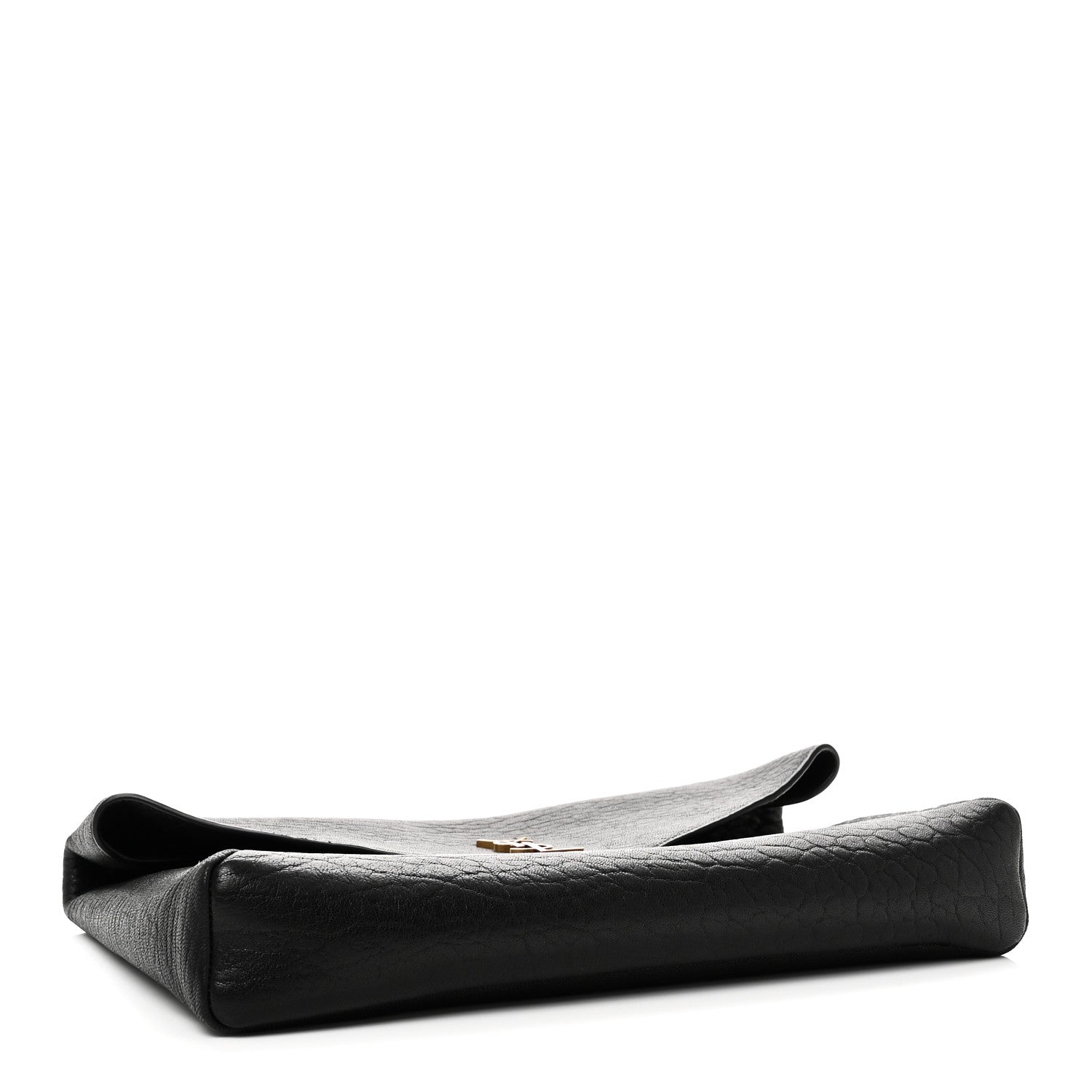 Saint Laurent Grained Lambskin Cassandre Envelope Pouch Black 4 of 10