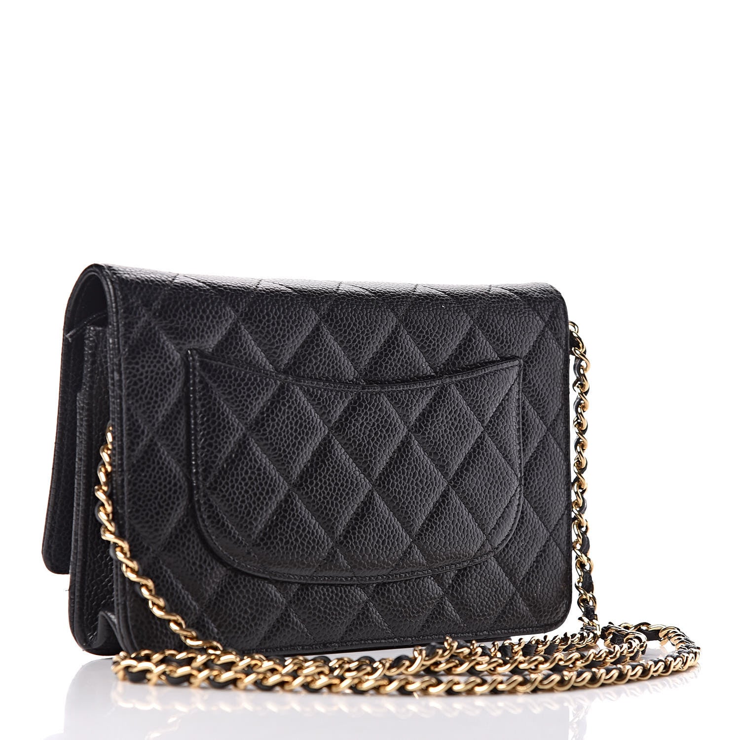 Chanel Caviar Quilted Wallet On Chain WOC Black 3 of 11