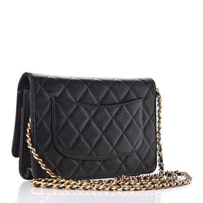 Chanel Caviar Quilted Wallet On Chain WOC Black 3 of 11