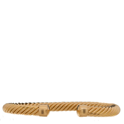 David Yurman 18K Rose Gold 7mm Cablespira Oval Bracelet 1 of 6