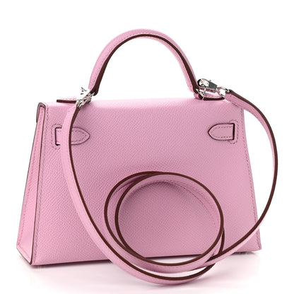Hermes Epsom Mini Kelly Sellier 20 Mauve Sylvestre 3 of 9
