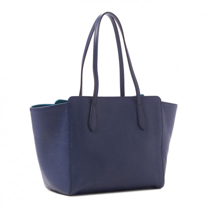Gucci Dollar Calfskin Small Swing Tote Classic Marine Deep Cobalt 2 of 7
