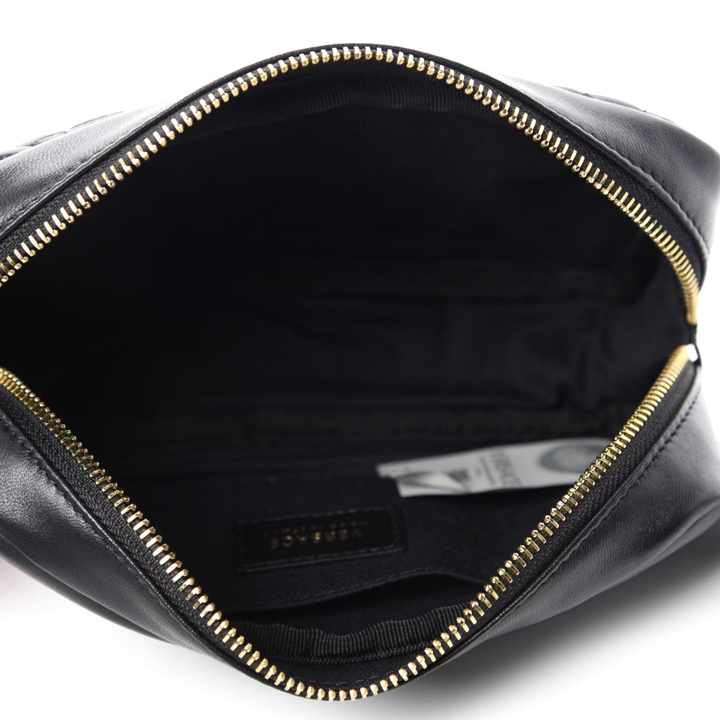 Nappa Barocco Quilted Vanitas Medea Belt Bag Black