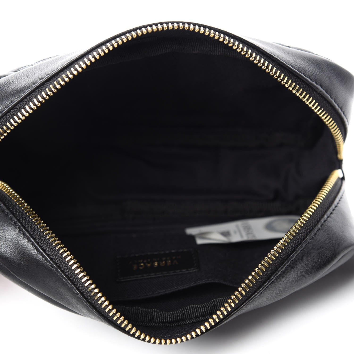 Versace Nappa Barocco Quilted Vanitas Medea Belt Bag Black 5 of 9