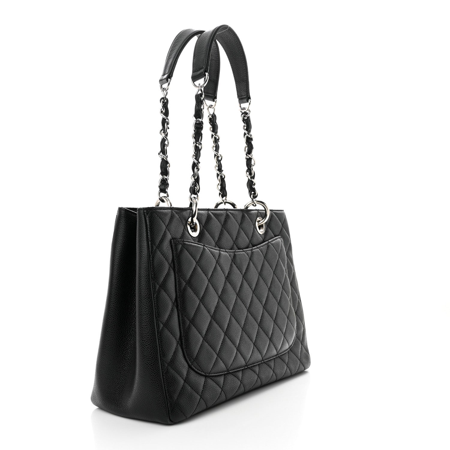 Chanel Caviar Quilted Grand Shopping Tote GST Black 3 of 10