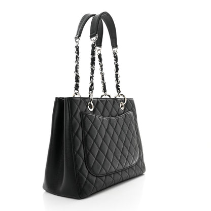 Chanel Caviar Quilted Grand Shopping Tote GST Black 3 of 10