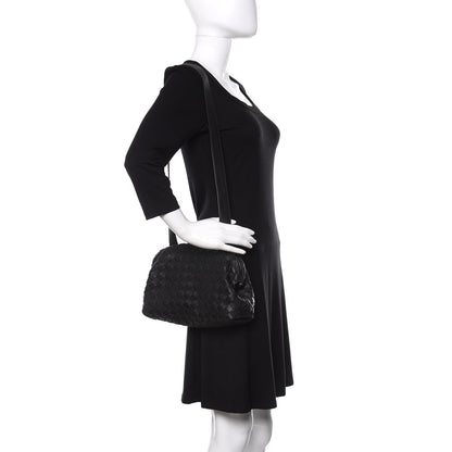 Bottega Veneta Calfskin Intrecciato Crossbody Black 2 of 12