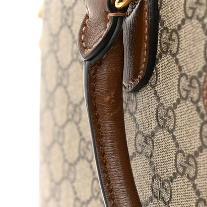 Gucci GG Supreme Monogram Azalea Calfskin Retro Interlocking G Business Case Beige Ebony Brown Sugar 15 of 16