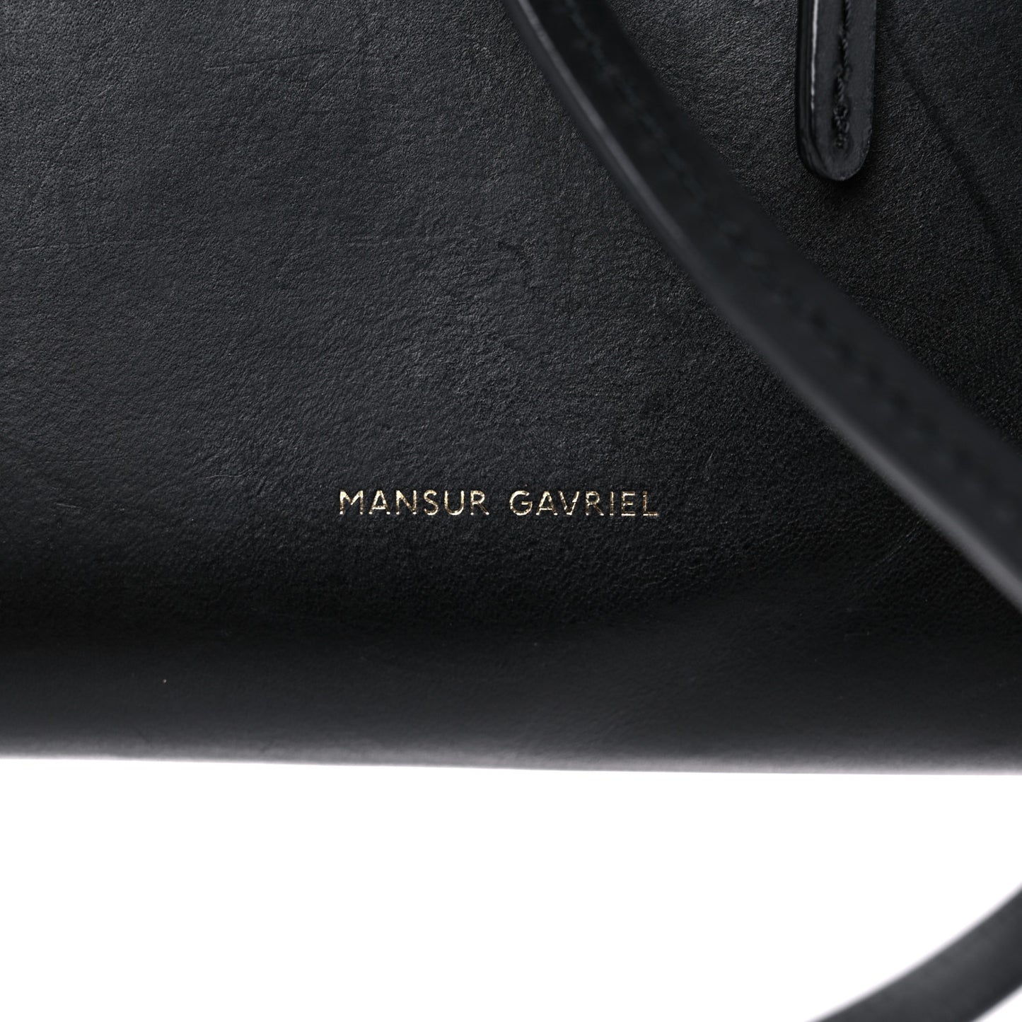 Calfskin Mini Bucket Bag Black Flamma