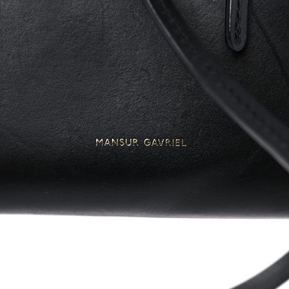 Mansur Gavriel Calfskin Mini Bucket Bag Black Flamma 7 of 24
