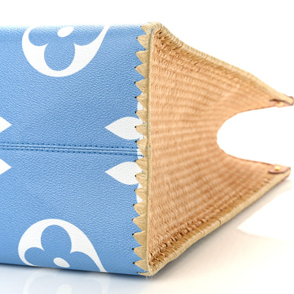 Louis Vuitton Monogram Giant Raffia Monaco By The Pool Onthego GM Blue 8 of 8