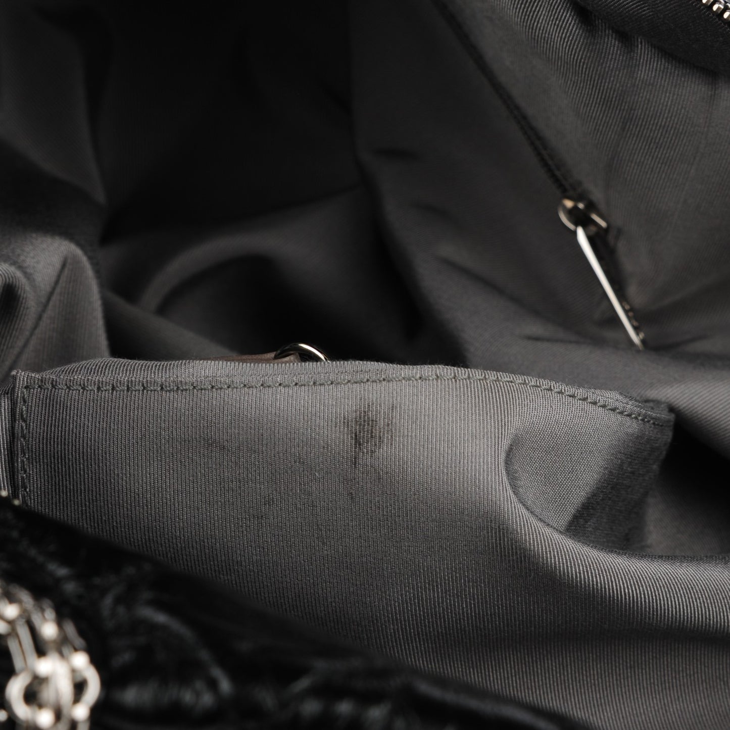 Glazed Calfskin Quilted Surpique Carryall Black