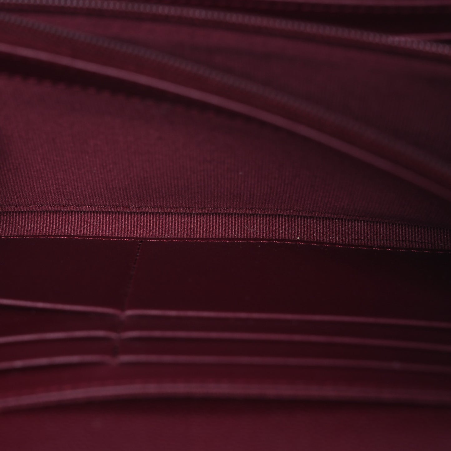 Caviar Quilted Large Gusset Flap Wallet Burgundy