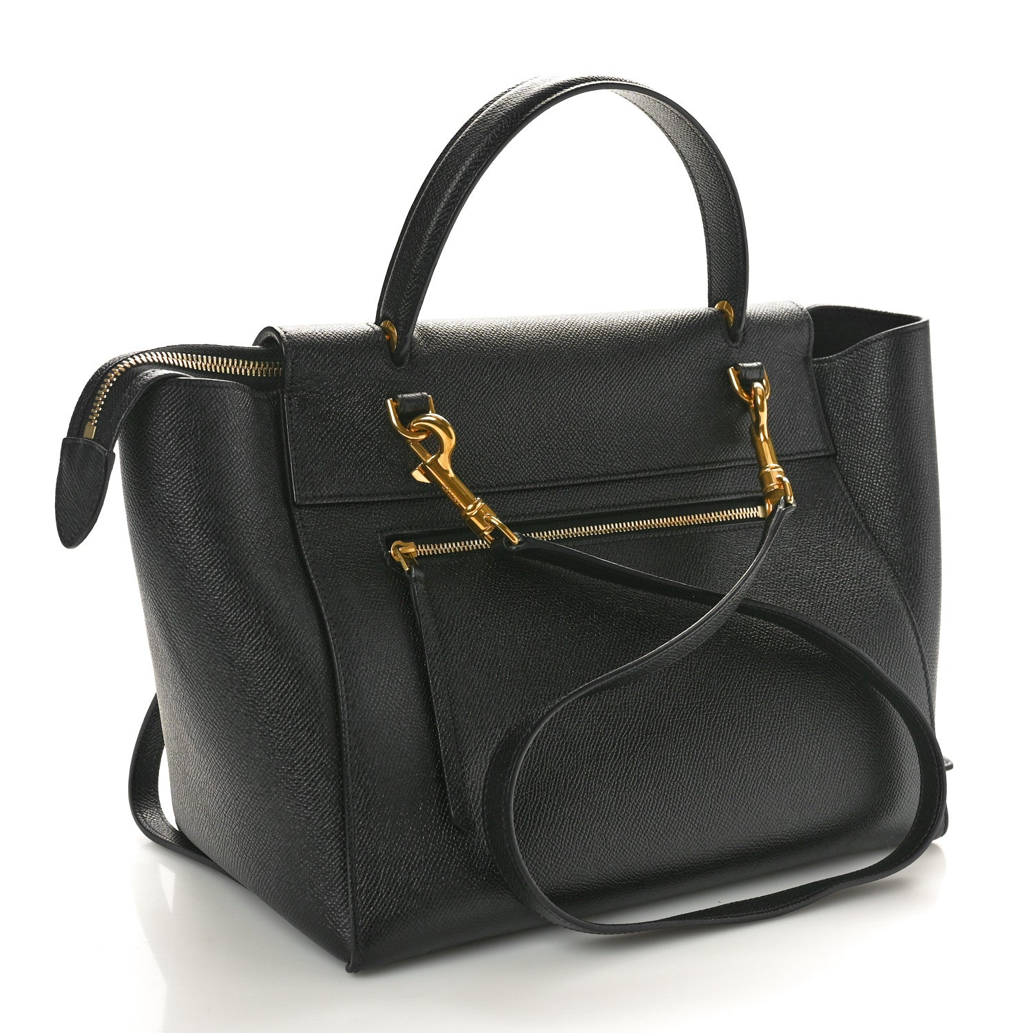 Celine Grained Calfskin Mini Belt Bag Black 2 of 9