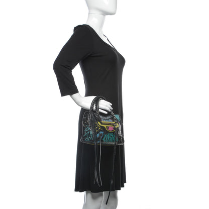 Balenciaga Agneau Arena Graffiti All Over Classic Hardware Mini City Black Multicolor 3 of 9