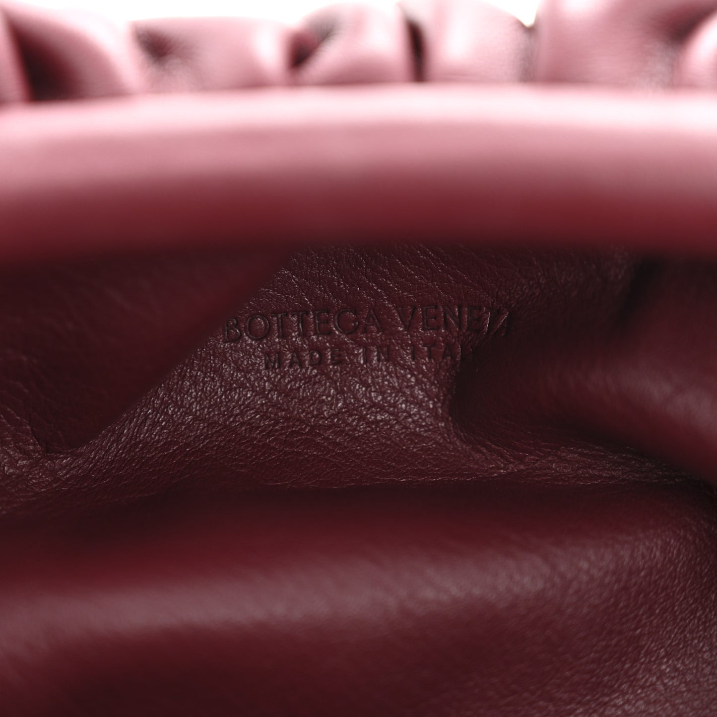 Butter Calfskin The Mini Pouch Bordeaux