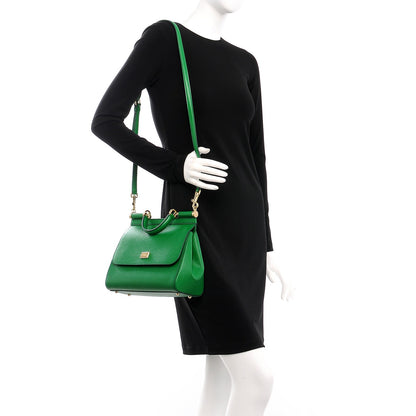 Dolce & Gabbana Dauphine Medium Miss Sicily Satchel Verde 2 of 7