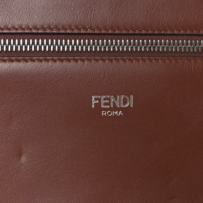 Fendi Cuoio Romano Vitello Cover Glazed Fabric Bi-Color FF 1974 Mini Peekaboo I SEE U Satchel Ghianda Grezzo 8 of 11