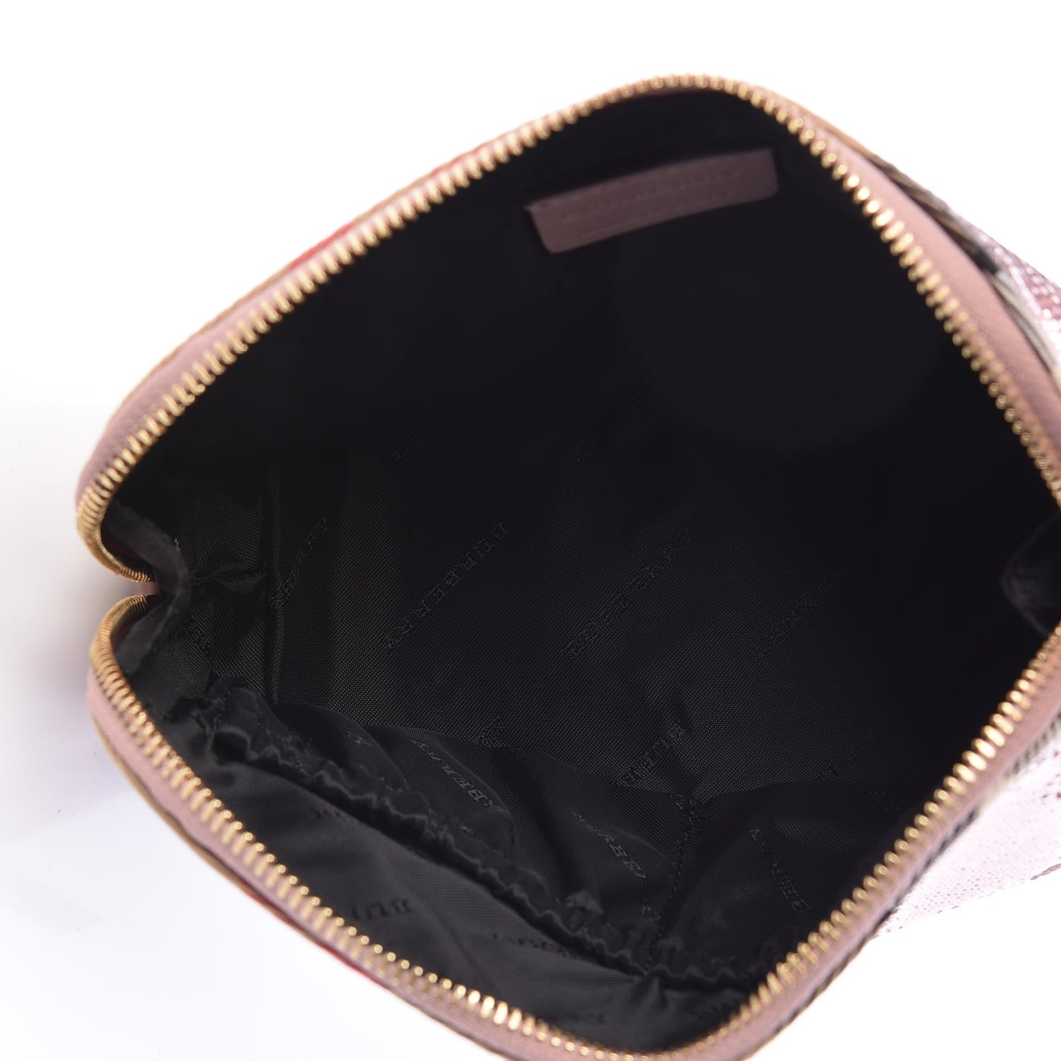Burberry House Check Sequin Peyton Pouch Bag Pink 5 of 9