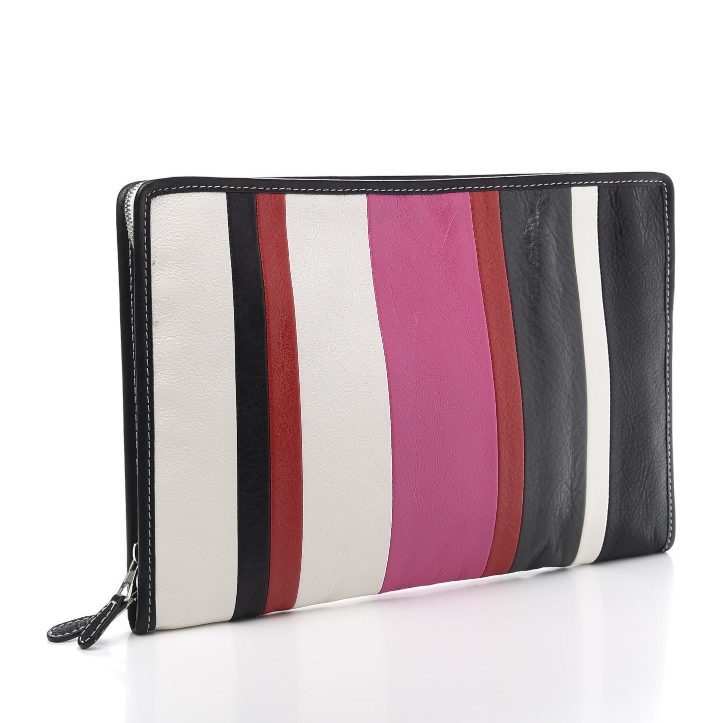 Agneau Arena Multicolore Bazar Pouch Rose Gris White Black Rouge