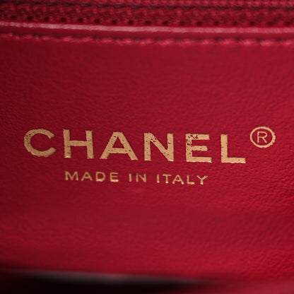 Chanel Caviar Quilted Medium CC Filigree Vanity Case Red 6 of 9
