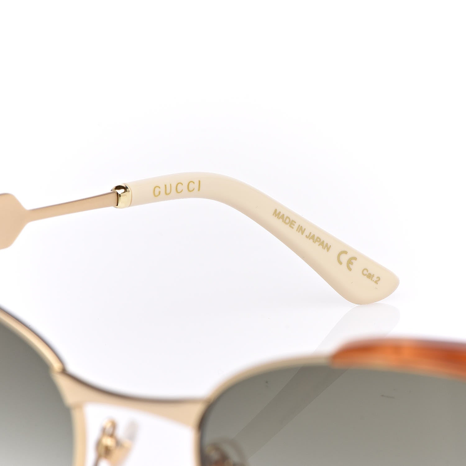 Gucci Cat Eye Web Sunglasses GG0522S Tortoise 7 of 9