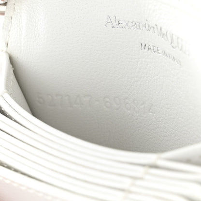 Alexander McQueen Smooth Calfskin Micro The Four Ring Knuckle Chain Shoulder Bag White 7 of 11