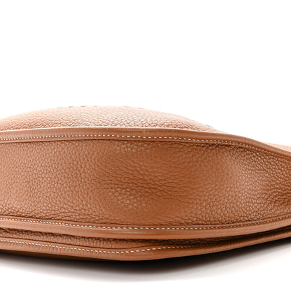 Hermes Taurillon Clemence Evelyne III PM Gold 10 of 14