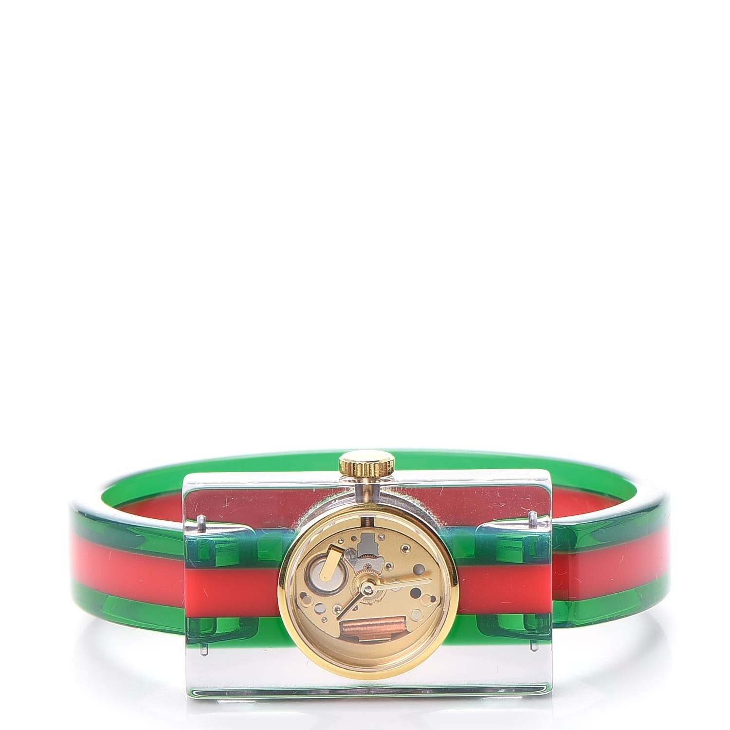 Gucci Stainless Steel Plexiglass 24mm Quartz Watch 3 of 8
