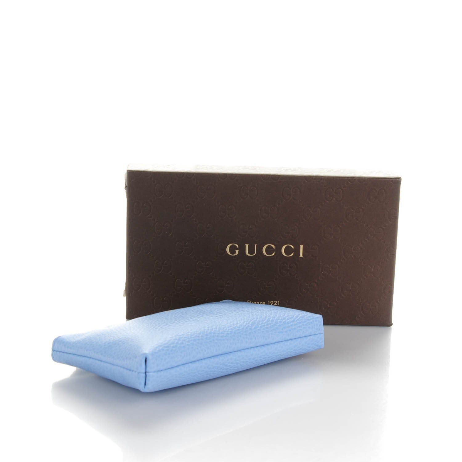 Gucci Dollar Calfskin Small Swing Pouch Mineral Blue 4 of 7