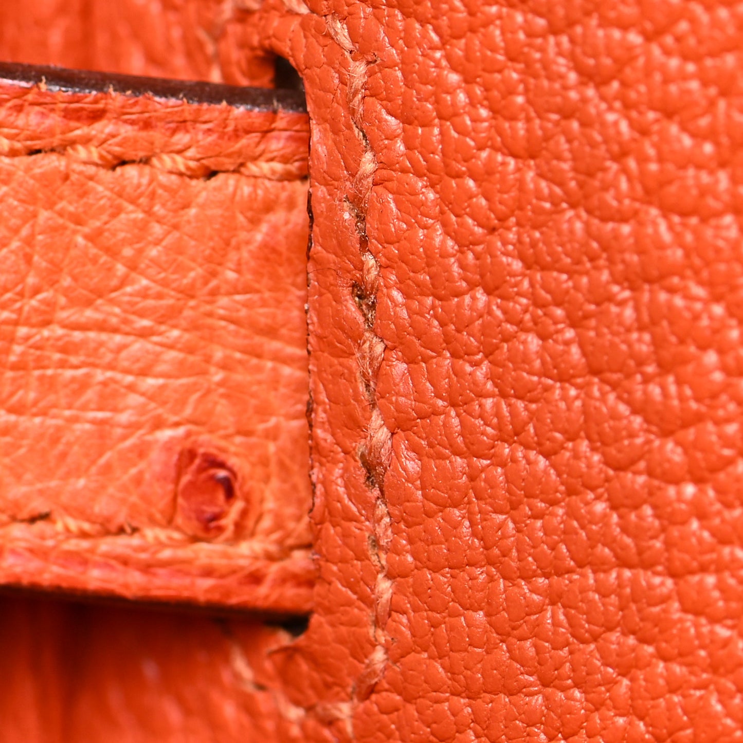 Ostrich Birkin 35 Orange