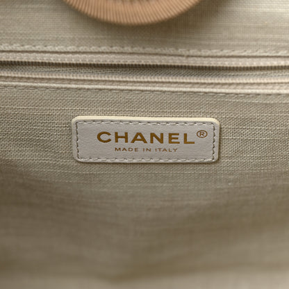Chanel Mixed Fibers Small Deauville Tote Beige 7 of 12