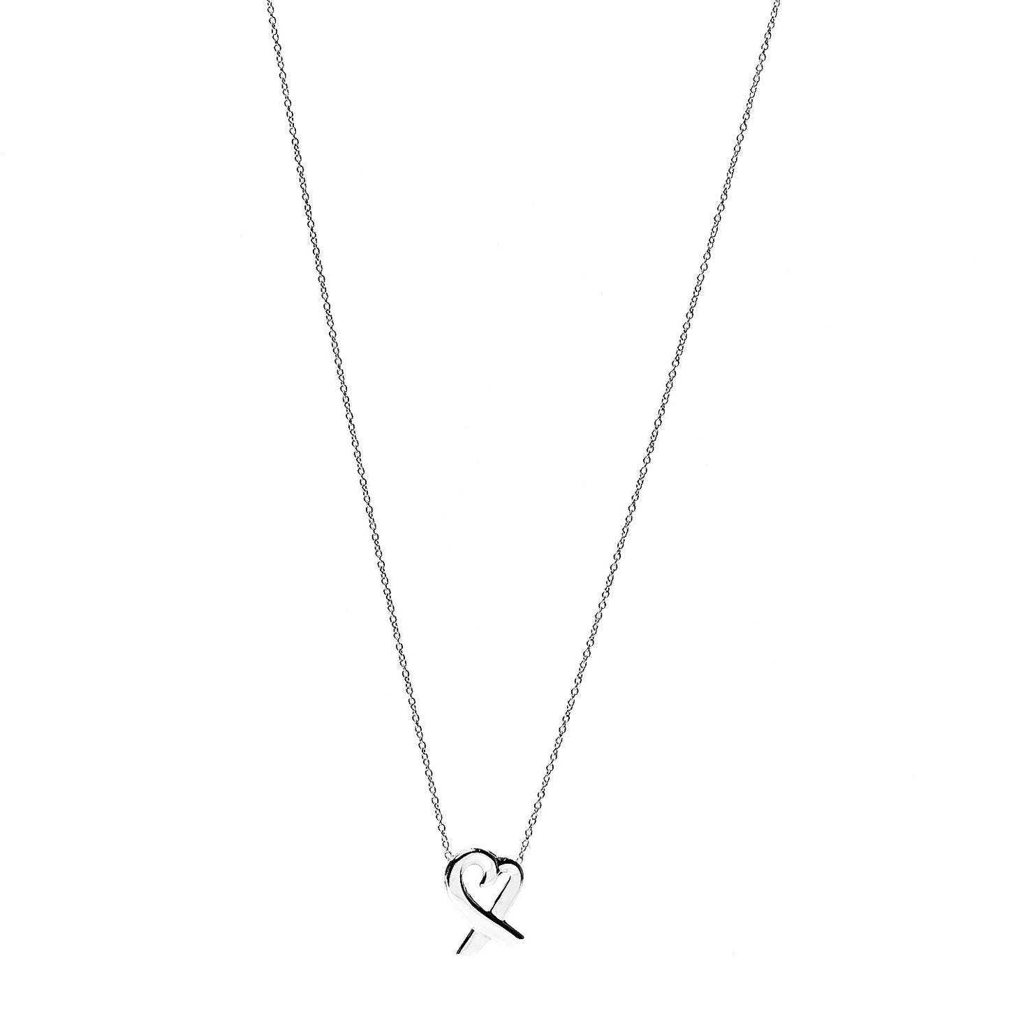 Sterling Silver Small Paloma Picasso Loving Heart Pendant Necklace