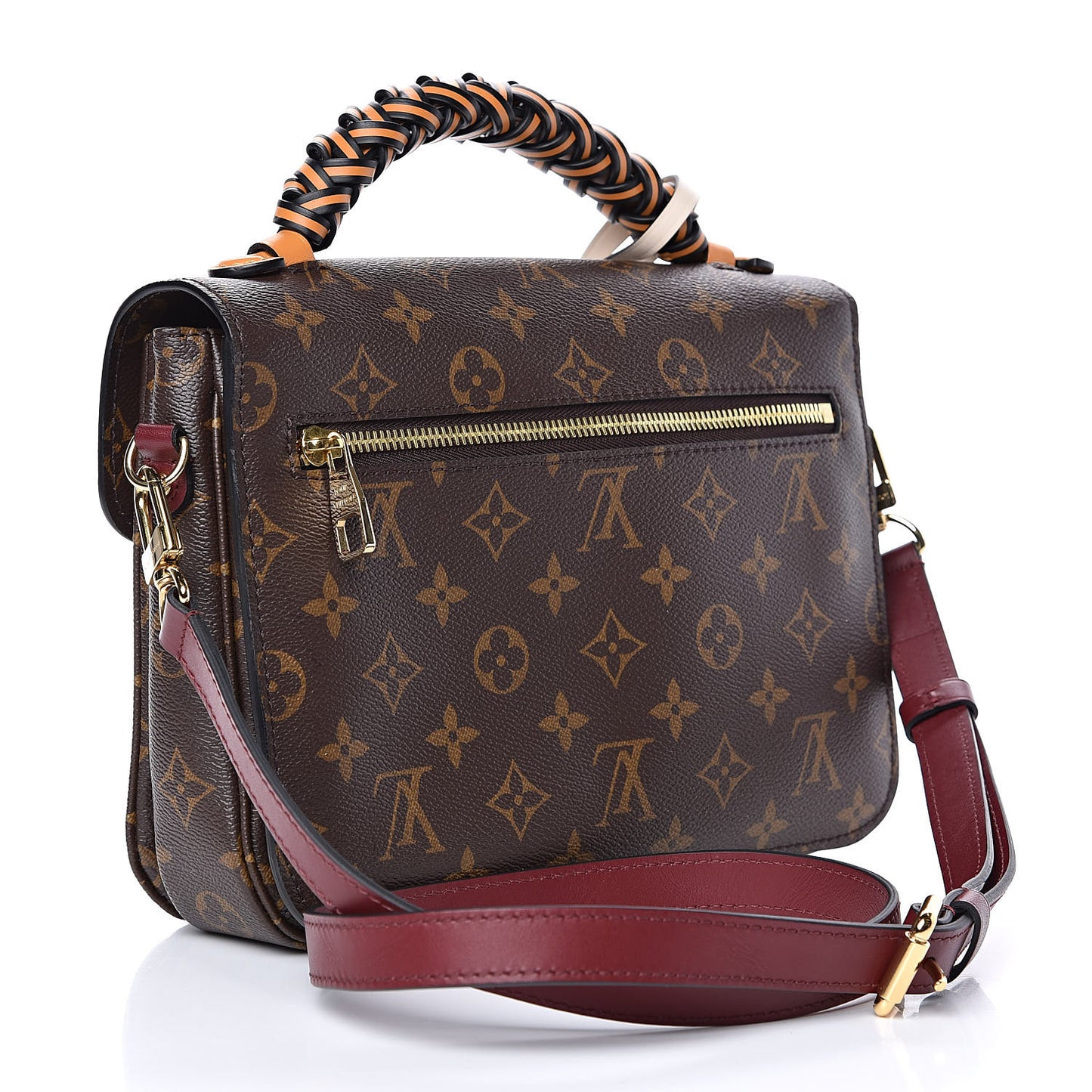 Monogram Braided Pochette Metis Safran