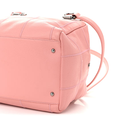 Chanel Caviar Square Stitched Bowler Pink 10 of 11