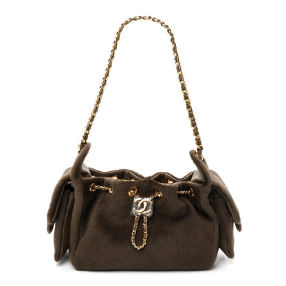 Chanel Pony Hair Mini Chanel 25 Handbag Dark Khaki 2 of 20
