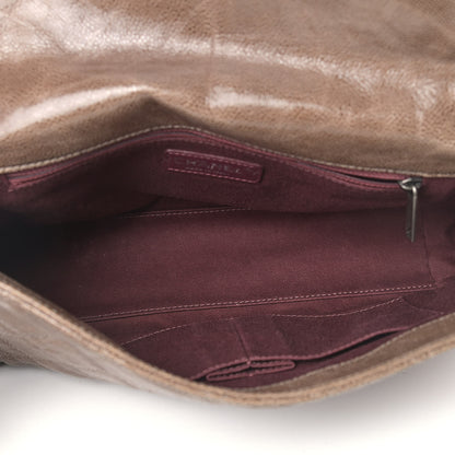 Chanel Crumpled Grained Calfskin Jumbo CC Crave Flap Beige 5 of 11