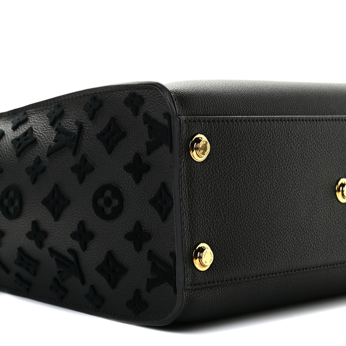 Calfskin Monogram Tufting On My Side Black