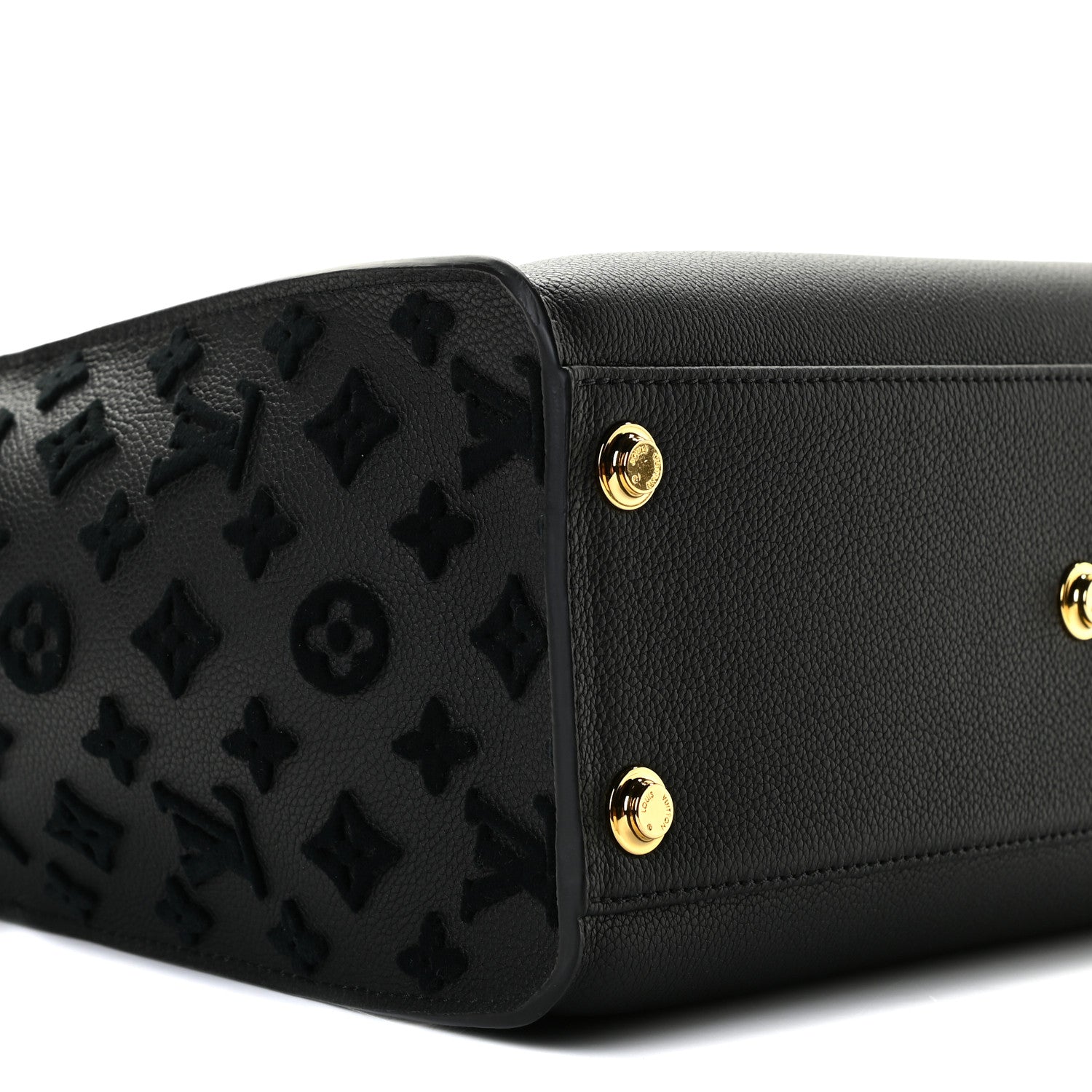 Louis Vuitton Calfskin Monogram Tufting On My Side Black 7 of 10