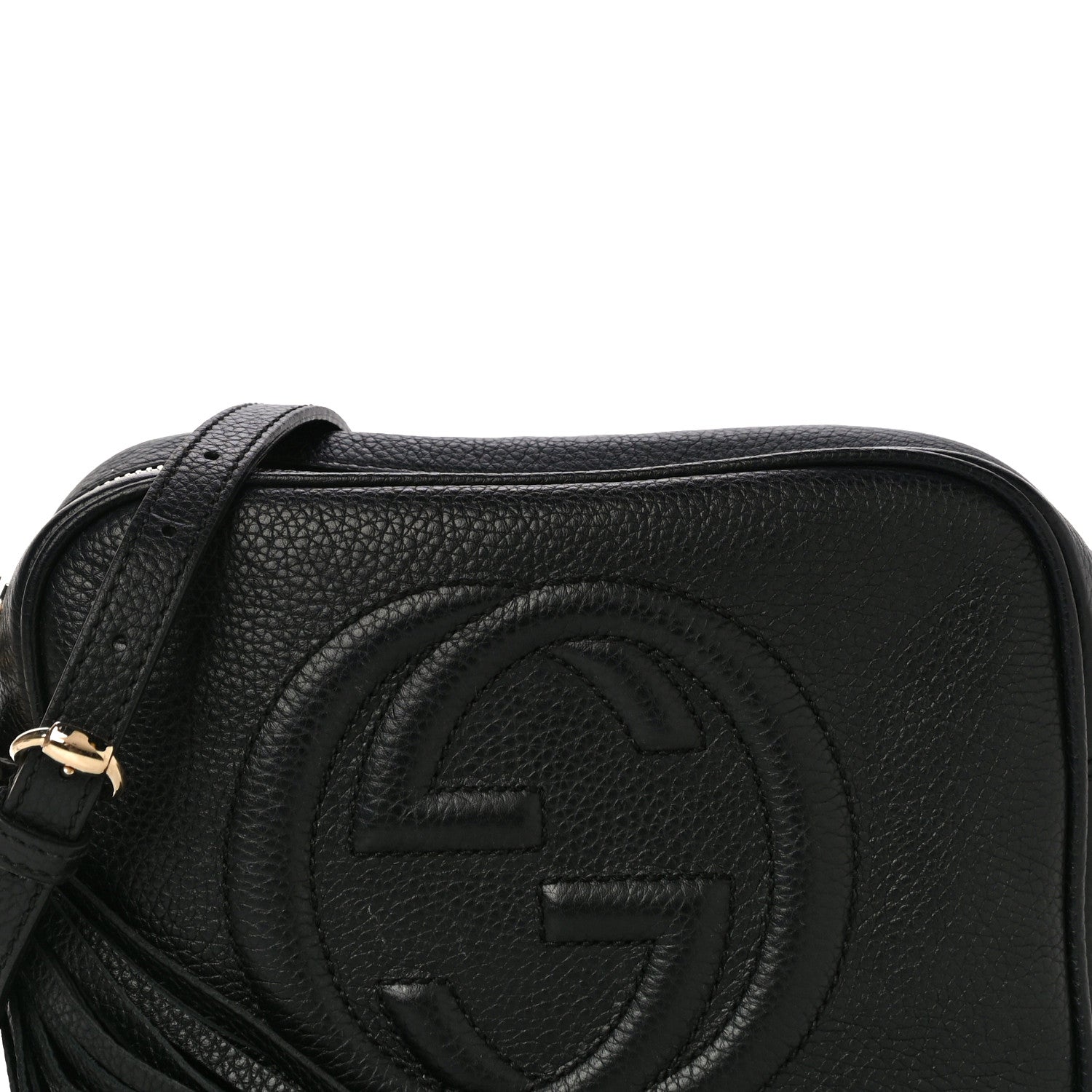 Gucci Pebbled Calfskin Small Soho Disco Bag Black 9 of 17