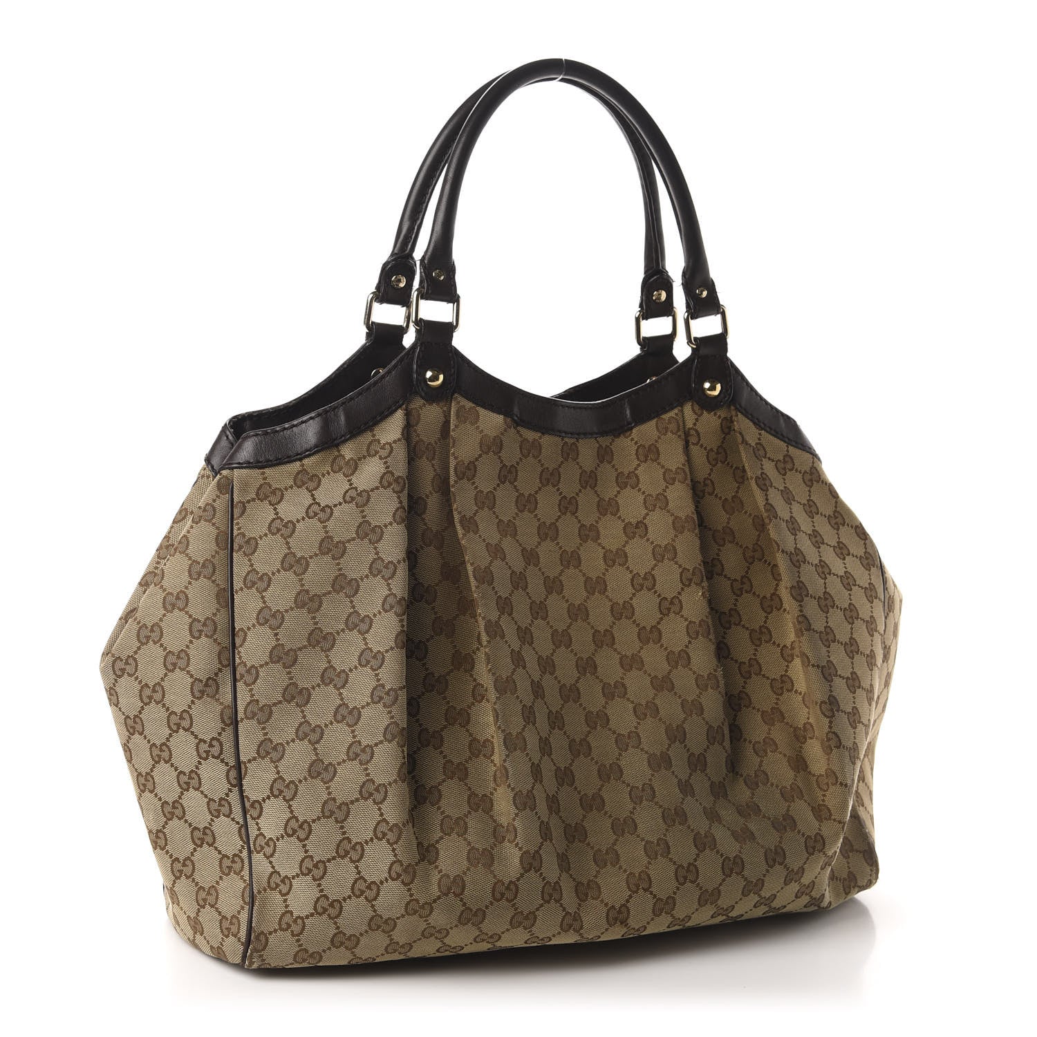 Gucci Monogram Large Sukey Tote Dark Brown 3 of 19